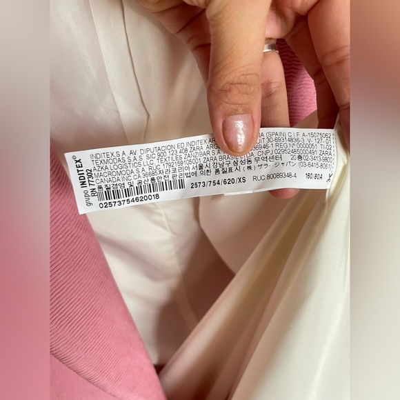 Zara Pink Bubble Gum Textured Weave Coat - XS - Picture 11 of 16